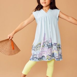 Tea Collection City Graphic Trapeze dress 4T